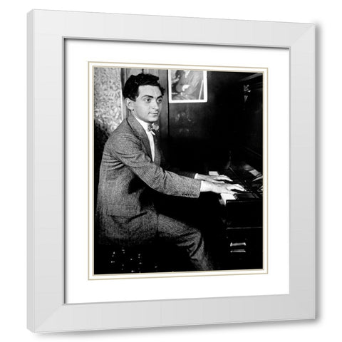 Irving Berlin-1906 White Modern Wood Framed Art Print with Double Matting by Vintage Music Archive