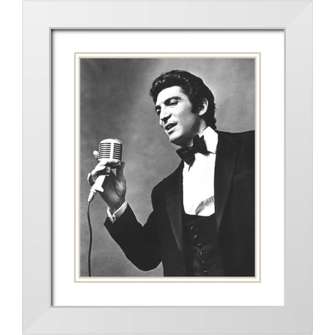 Sergio Franchi-1970 White Modern Wood Framed Art Print with Double Matting by Vintage Music Archive