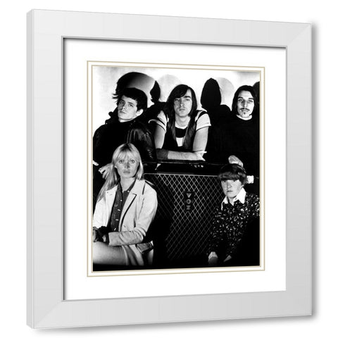 Velvet Undergroud And Nico White Modern Wood Framed Art Print with Double Matting by Vintage Music Archive
