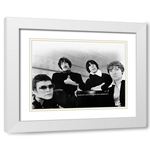 Velvet Underground White Modern Wood Framed Art Print with Double Matting by Vintage Music Archive