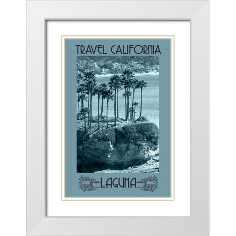 Vintage Style Travel Poster White Modern Wood Framed Art Print with Double Matting by Vintage Travel Posters