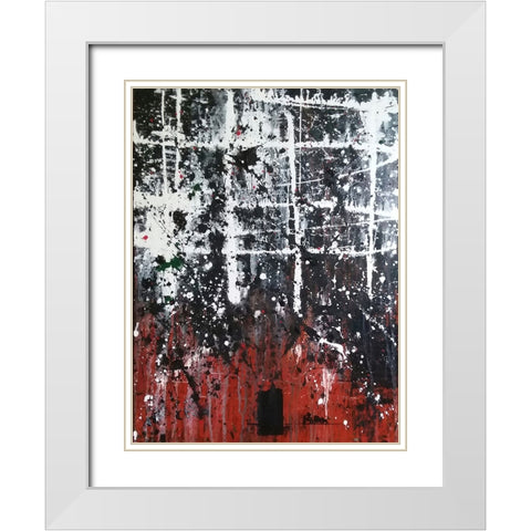 A Little Alone White Modern Wood Framed Art Print with Double Matting by Clement, Diane