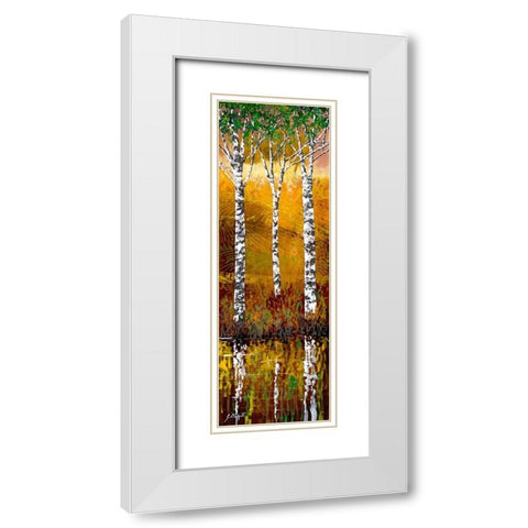 Betulle White Modern Wood Framed Art Print with Double Matting by Borelli, Guido