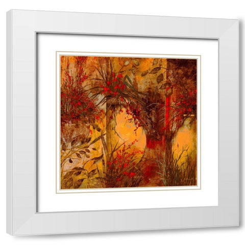 Anfore di Terra White Modern Wood Framed Art Print with Double Matting by Borelli, Guido
