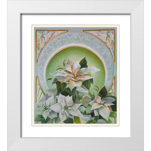 La Stella di Natale White Modern Wood Framed Art Print with Double Matting by Borelli, Guido
