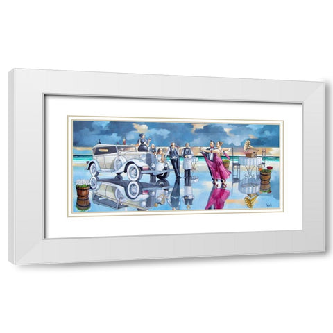 Dance Me to the End of Love White Modern Wood Framed Art Print with Double Matting by West, Ronald