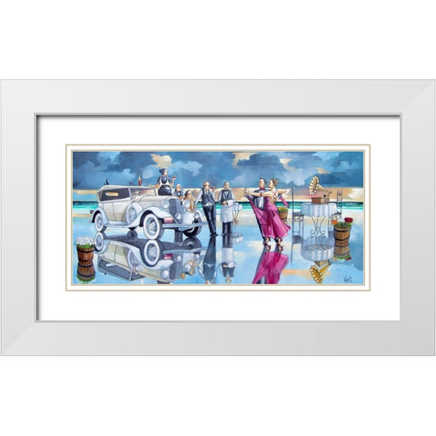 Dance Me to the End of Love White Modern Wood Framed Art Print with Double Matting by West, Ronald