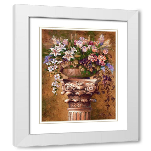 Victorian Romance I White Modern Wood Framed Art Print with Double Matting by Lee, James