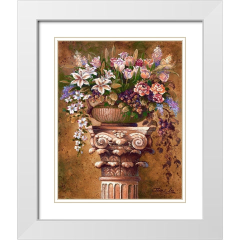 Victorian Romance I White Modern Wood Framed Art Print with Double Matting by Lee, James