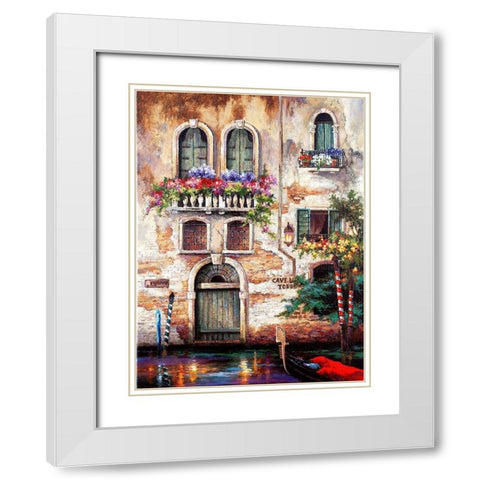 Door to Italy White Modern Wood Framed Art Print with Double Matting by Lee, James