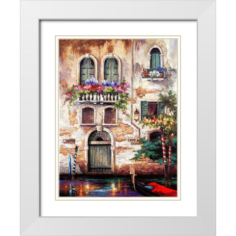 Door to Italy White Modern Wood Framed Art Print with Double Matting by Lee, James