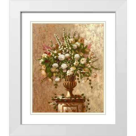 Summer Rhapsody White Modern Wood Framed Art Print with Double Matting by Welby
