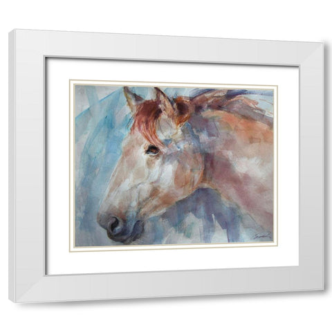 Equine by Design White Modern Wood Framed Art Print with Double Matting by Campbell, Robert