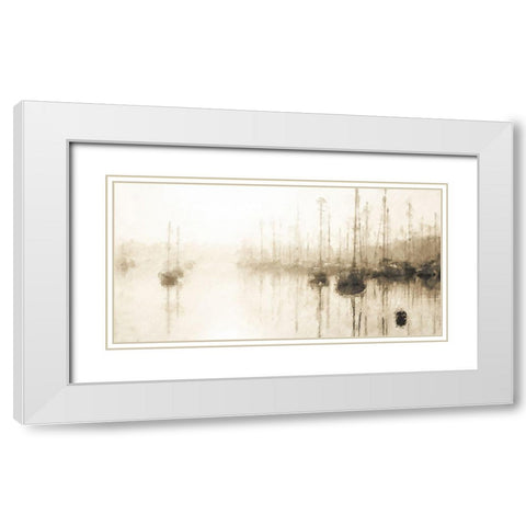 Coastal Series #6 White Modern Wood Framed Art Print with Double Matting by Curinga, Kim