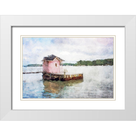 Lodge Series #10 White Modern Wood Framed Art Print with Double Matting by Curinga, Kim