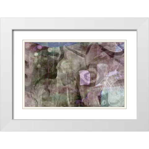 Columbian Coffee-muted White Modern Wood Framed Art Print with Double Matting by Naskrent, Delores