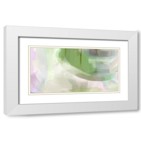 Fading Away White Modern Wood Framed Art Print with Double Matting by Naskrent, Delores
