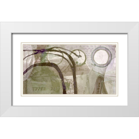 Lexington on Avenue White Modern Wood Framed Art Print with Double Matting by Naskrent, Delores