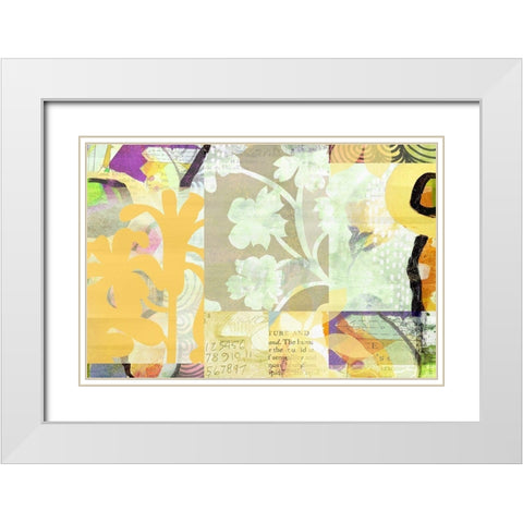 Tanglebrush White Modern Wood Framed Art Print with Double Matting by Naskrent, Delores