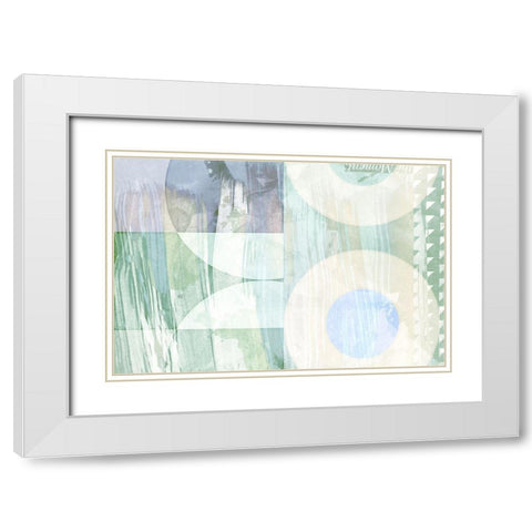 The Moment White Modern Wood Framed Art Print with Double Matting by Naskrent, Delores