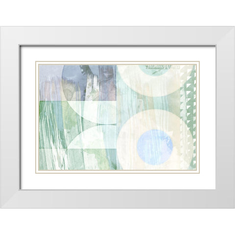 The Moment White Modern Wood Framed Art Print with Double Matting by Naskrent, Delores