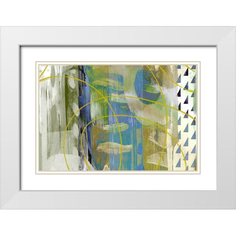 Melting Pot White Modern Wood Framed Art Print with Double Matting by Naskrent, Delores