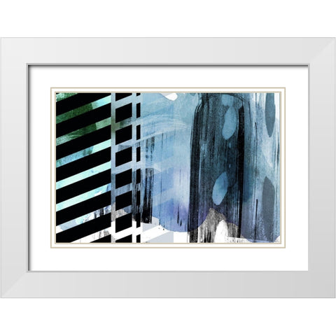 Split Second White Modern Wood Framed Art Print with Double Matting by Naskrent, Delores