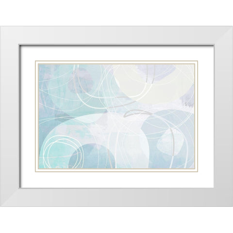 Periphery White Modern Wood Framed Art Print with Double Matting by Naskrent, Delores