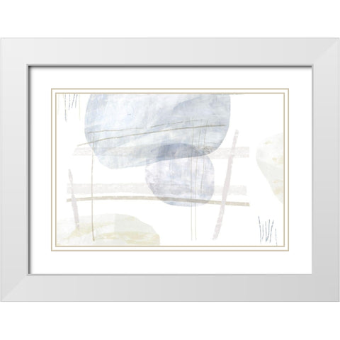Morning Whispers White Modern Wood Framed Art Print with Double Matting by Naskrent, Delores