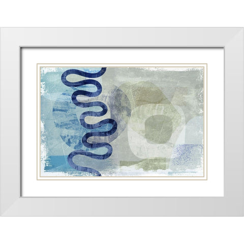 Imitation White Modern Wood Framed Art Print with Double Matting by Naskrent, Delores