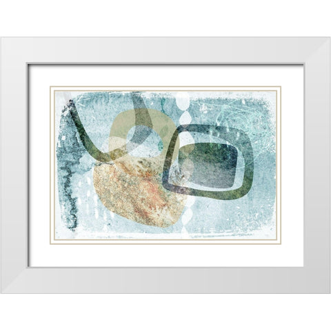 Interpretive Dance White Modern Wood Framed Art Print with Double Matting by Naskrent, Delores