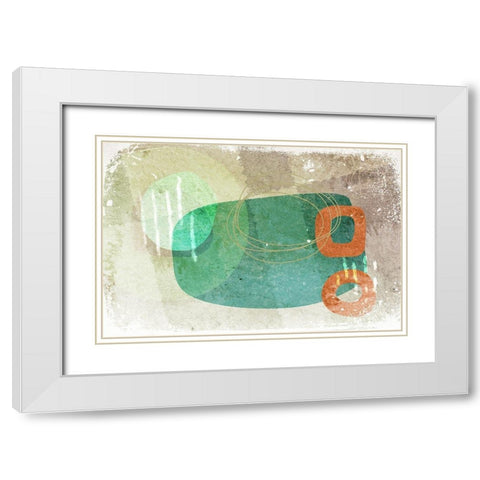 Narrative White Modern Wood Framed Art Print with Double Matting by Naskrent, Delores