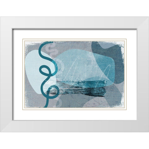 Equivalent White Modern Wood Framed Art Print with Double Matting by Naskrent, Delores