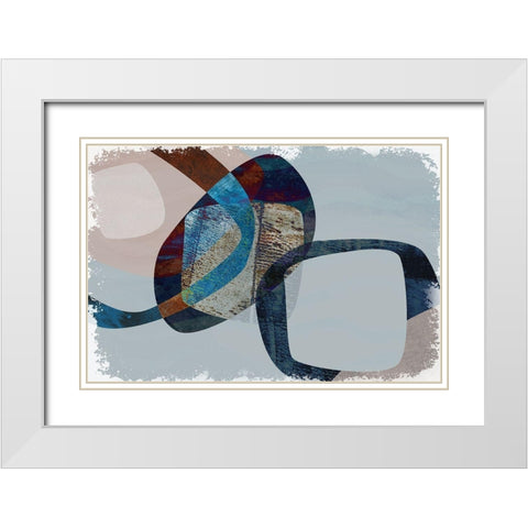 Below the Waves White Modern Wood Framed Art Print with Double Matting by Naskrent, Delores