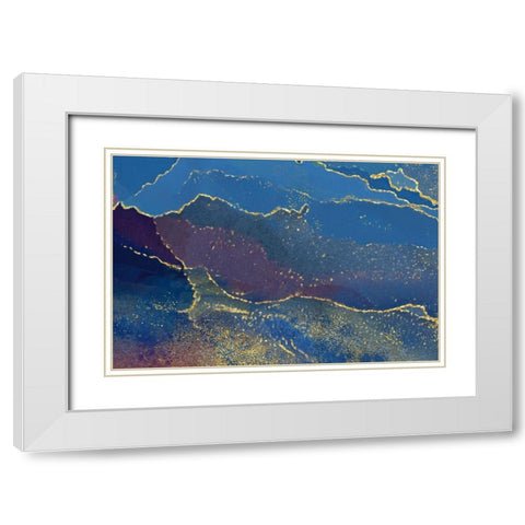 In the Navy White Modern Wood Framed Art Print with Double Matting by Naskrent, Delores