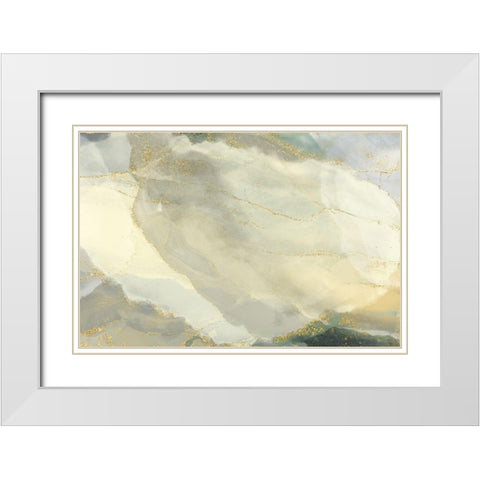 Coconut Gove White Modern Wood Framed Art Print with Double Matting by Naskrent, Delores