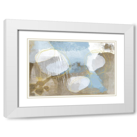 Gentle Ashes White Modern Wood Framed Art Print with Double Matting by Naskrent, Delores