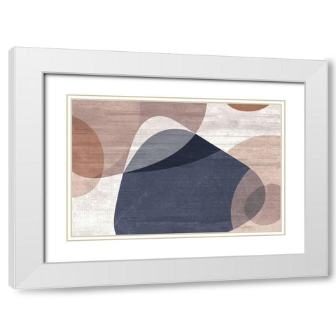 Concrete Reflex White Modern Wood Framed Art Print with Double Matting by Naskrent, Delores