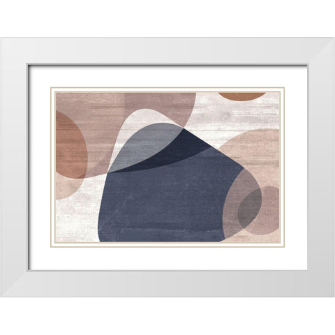 Concrete Reflex White Modern Wood Framed Art Print with Double Matting by Naskrent, Delores