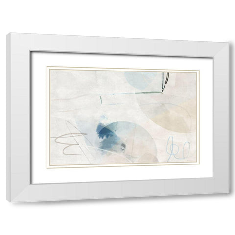 Scopic Expanse White Modern Wood Framed Art Print with Double Matting by Naskrent, Delores