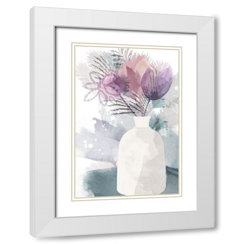 After the Rain II White Modern Wood Framed Art Print with Double Matting by Kouta, Flora