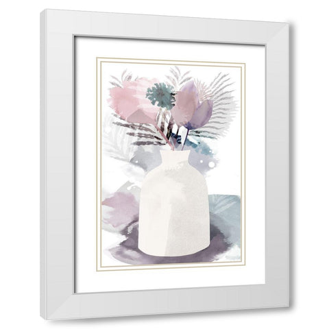 After the Rain IV White Modern Wood Framed Art Print with Double Matting by Kouta, Flora