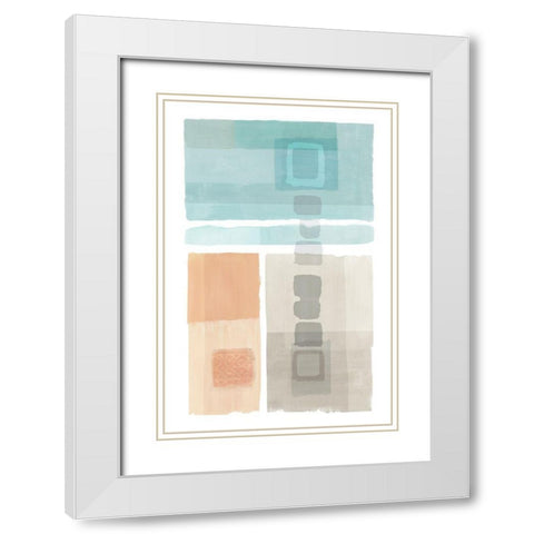 Army Bay I White Modern Wood Framed Art Print with Double Matting by Kouta, Flora