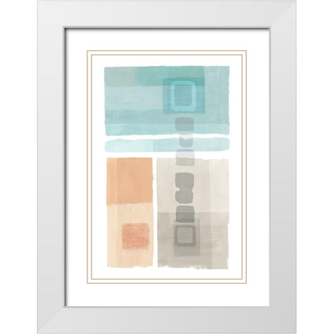 Army Bay I White Modern Wood Framed Art Print with Double Matting by Kouta, Flora