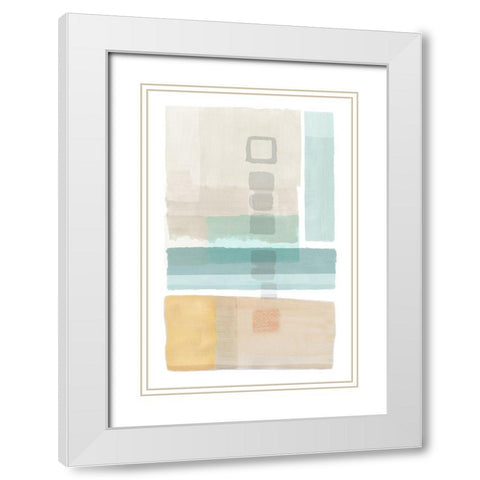 Army Bay II White Modern Wood Framed Art Print with Double Matting by Kouta, Flora