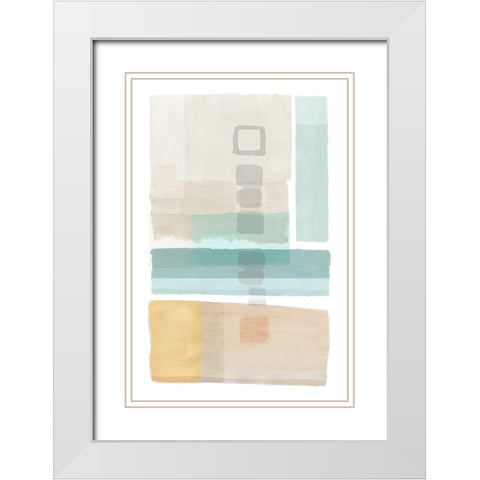 Army Bay II White Modern Wood Framed Art Print with Double Matting by Kouta, Flora