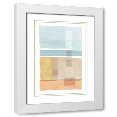 Army Bay IV White Modern Wood Framed Art Print with Double Matting by Kouta, Flora