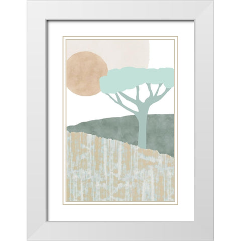 Ennerdale I White Modern Wood Framed Art Print with Double Matting by Kouta, Flora