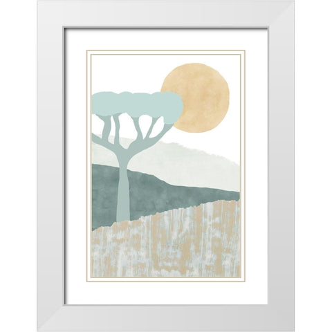 Ennerdale III White Modern Wood Framed Art Print with Double Matting by Kouta, Flora