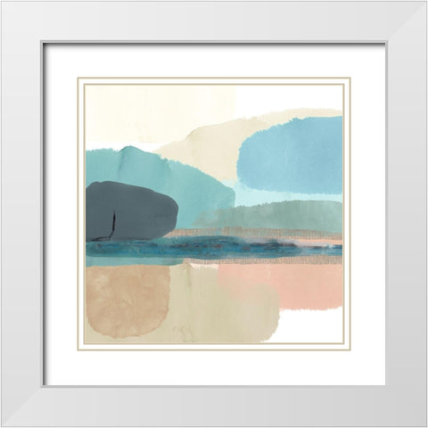 Thirlmere I White Modern Wood Framed Art Print with Double Matting by Kouta, Flora